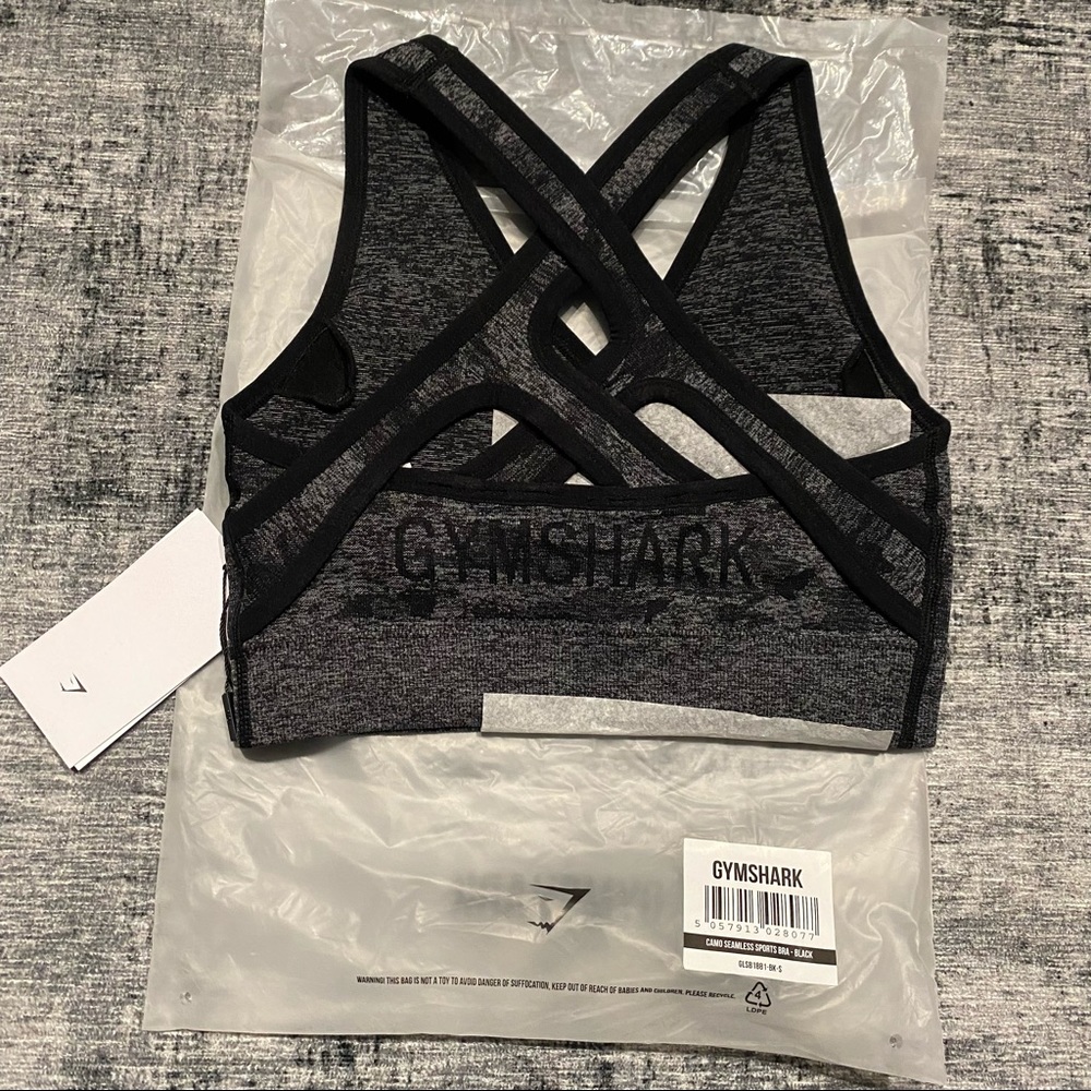Gymshark Camo Seamless Sports Bea - Picture 4 of 6